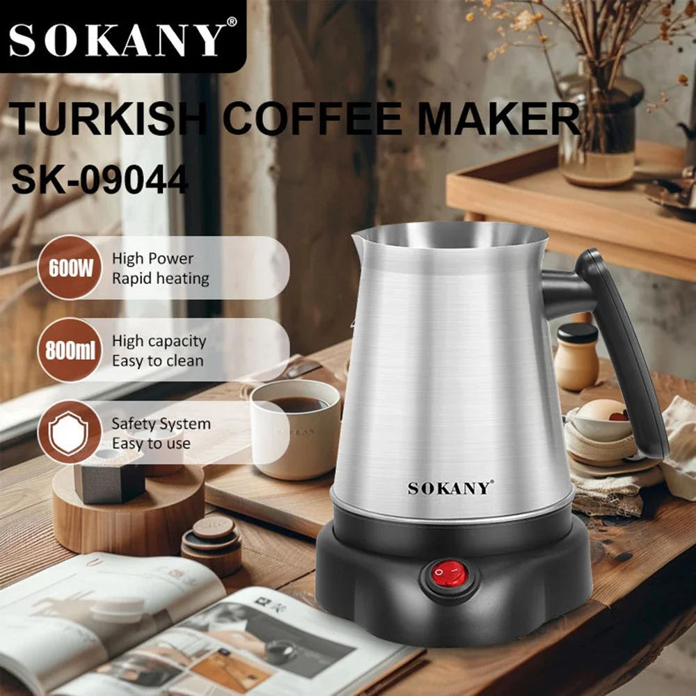 Description Picture 2 of itemTurkish Electric Coffee Maker Machine,5 To 6 Cup Brewing Capacity,Stainless Steel,   for Delicious Turkish & Greek Coffee,800ML
