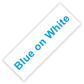 blue on white