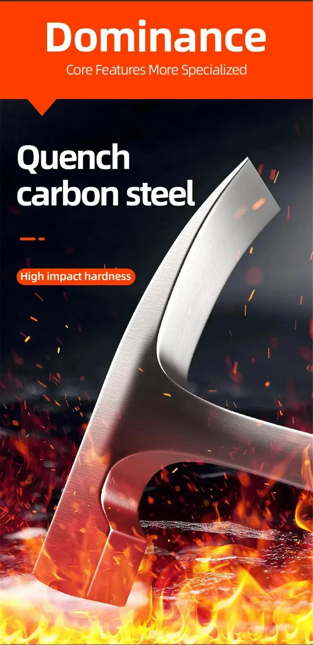 Description Picture 4 of itemProfessional Claw Hammer High Carbon Steel Geological  Hammer Integrated Forging Multifunctional Hardware Tool for Carpenter