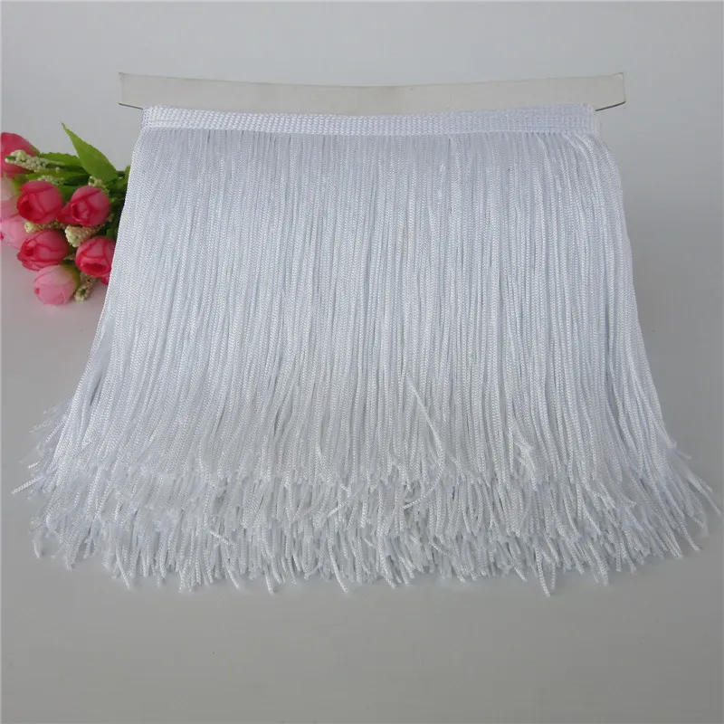 Description Picture 2 of item10/15/20/30cm Yard Lace Trim Tassel Fringe DIY Latin Dress Stage Clothes Accessories Decorative Tassels for Curtains Lace