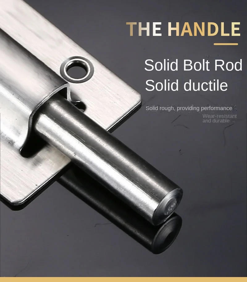 Description Picture 6 of itemLatch Home Safety Stainless Steel Door Bolt Lock Sliding Door Chain Lock Furniture