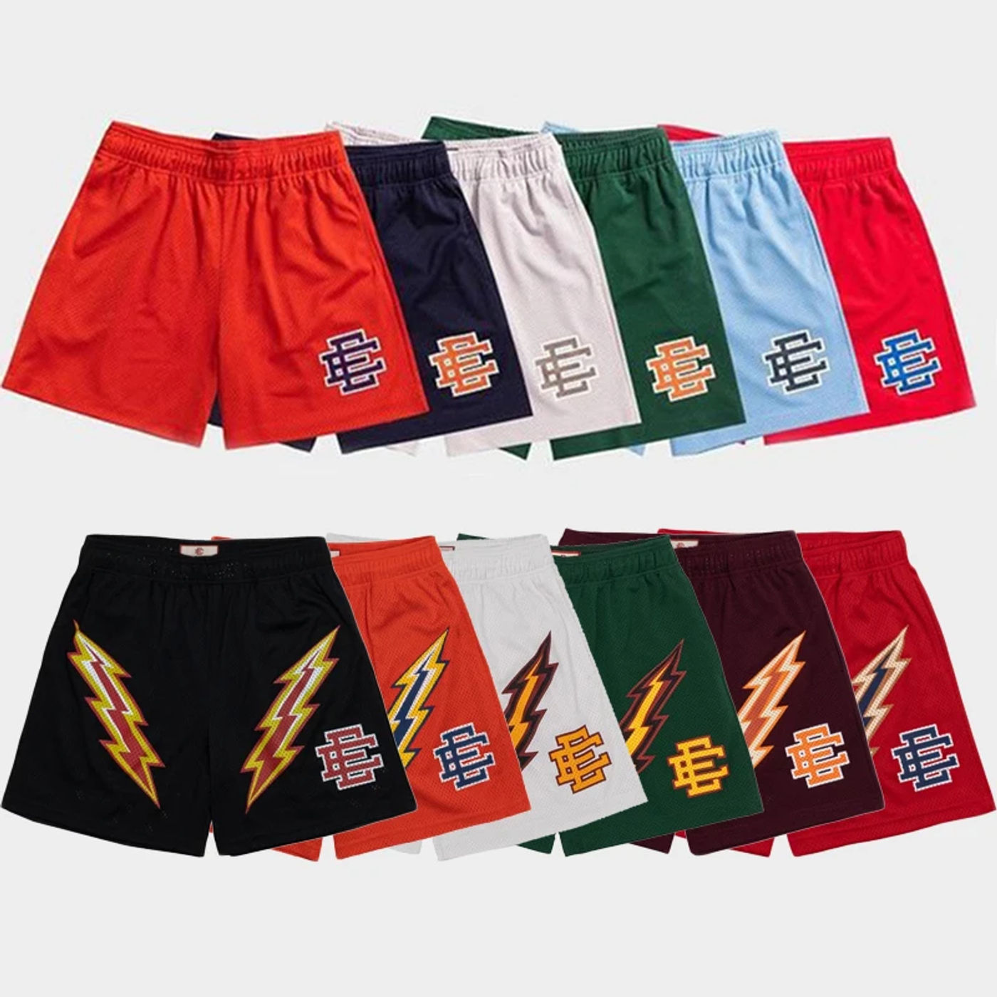 Description Picture 3 of itemNew Eric Emanuel EE Basic Short NEW YORK CITY SKYLINE men's casual shorts fitness sports pants summer workout mesh shorts men