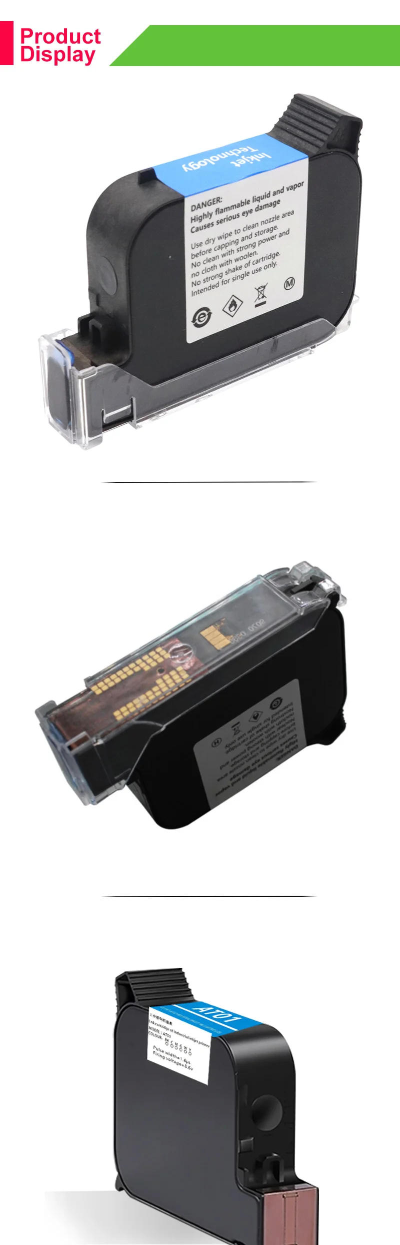 Description Picture 3 of itemInk Cartridge Quick Drying 12.7mm 2588 Ink Cartridge 42L Print Height Universal for Handheld Inkjet Printer