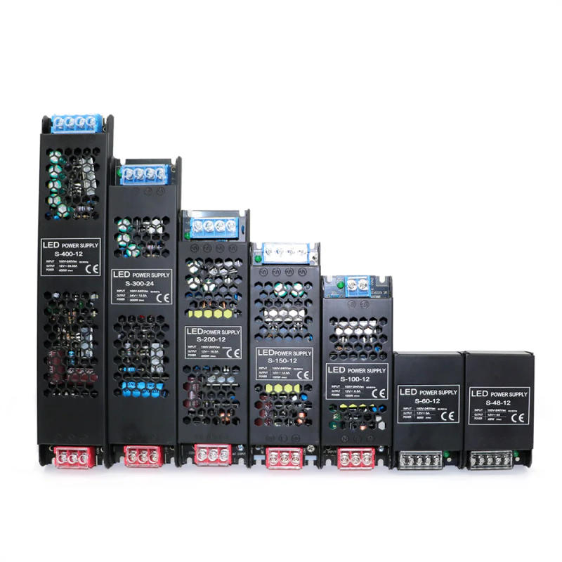 Description Picture 3 of itemConstant Voltage Power Supply 48W 60W 100W 150W 200W 300W 400W Thin Driver For LED Strips DC 12V / 24V Lighting Transformers