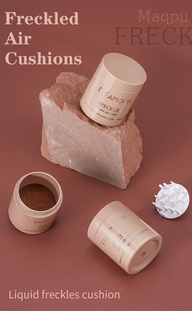 Description Picture 2 of itemAir Cushion Freckle Face Body Freckled Stamp Kit Lifelike Freckle Natural Simulation Fake Dot Spot Comb Seal Waterproof Makeup