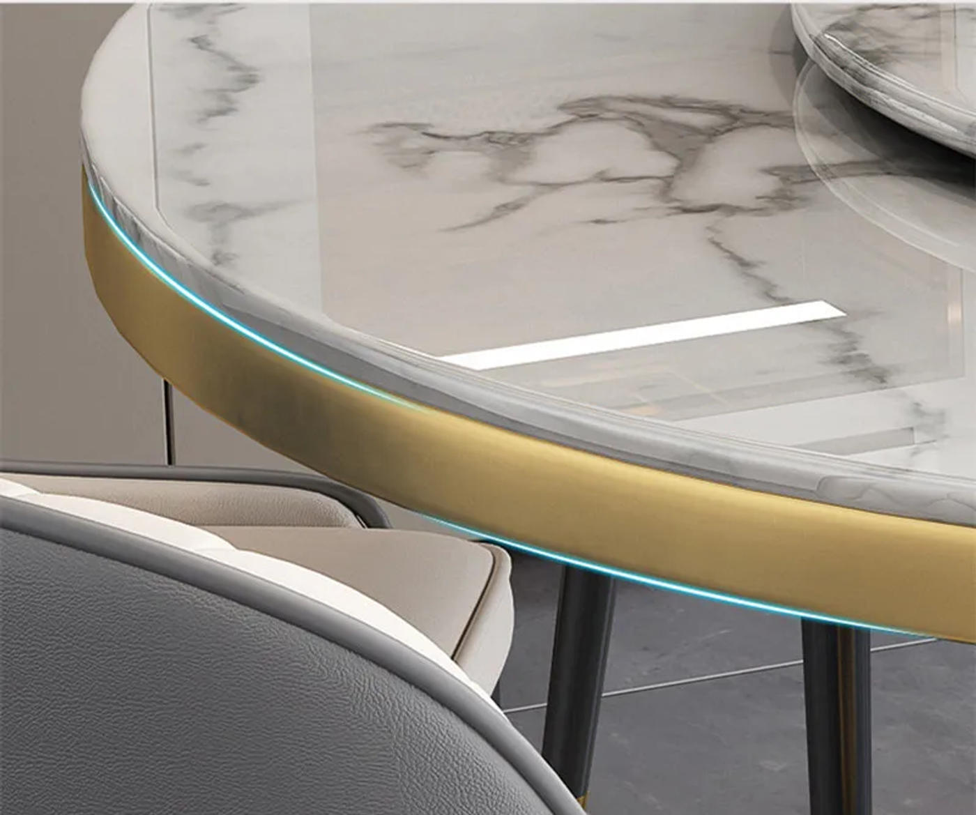 Description Picture 6 of itemFashion Nordic Styles Living Room Furniture Round Dinner Table Metal Cylinder Coffee Desk For Home Balcony Restaurant Decor