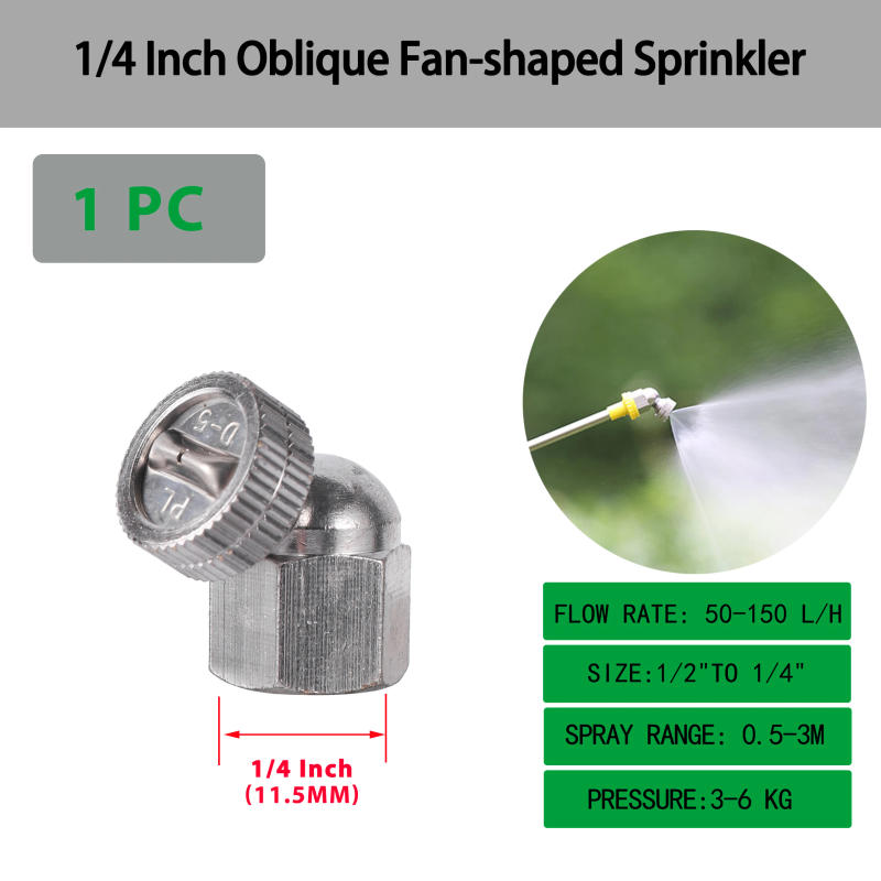 Description Picture 5 of item1/2 1/4 Inch Irrigation Fan Nozzle Atomizing Nozzle High Pressure Sprayer For Greenhouse Landscaping Agriculture Dust Removal