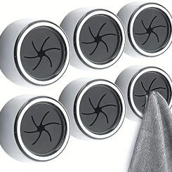 2Pcs Upgrade Your Kitchen With Waterproof Towel Hooks - Wall Mounted Self-adhesive And Ready To Use