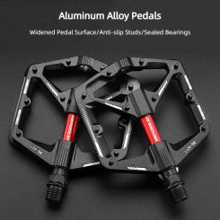 Non-slip Bicycle Pedals DU Bearing Bicycle Flat Pedals Aluminum Alloy Widened Bike Pedal For MTB Road Bike