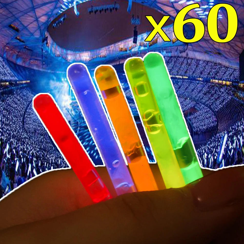 Description Picture 4 of item60/10PCS Mini Glowing Stick Multicolor Chemical Fluorescence Stick Night Fishing Lighting Tool Children Gifts Event Party Supply