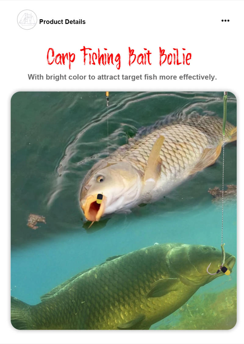 Description Picture 6 of itemNGB 10pcs/pack Float Boilies Carp Fishing Accessories Buoyancy Fishing Bait for Carp Hair Rig Method Feeder Floating Boilies