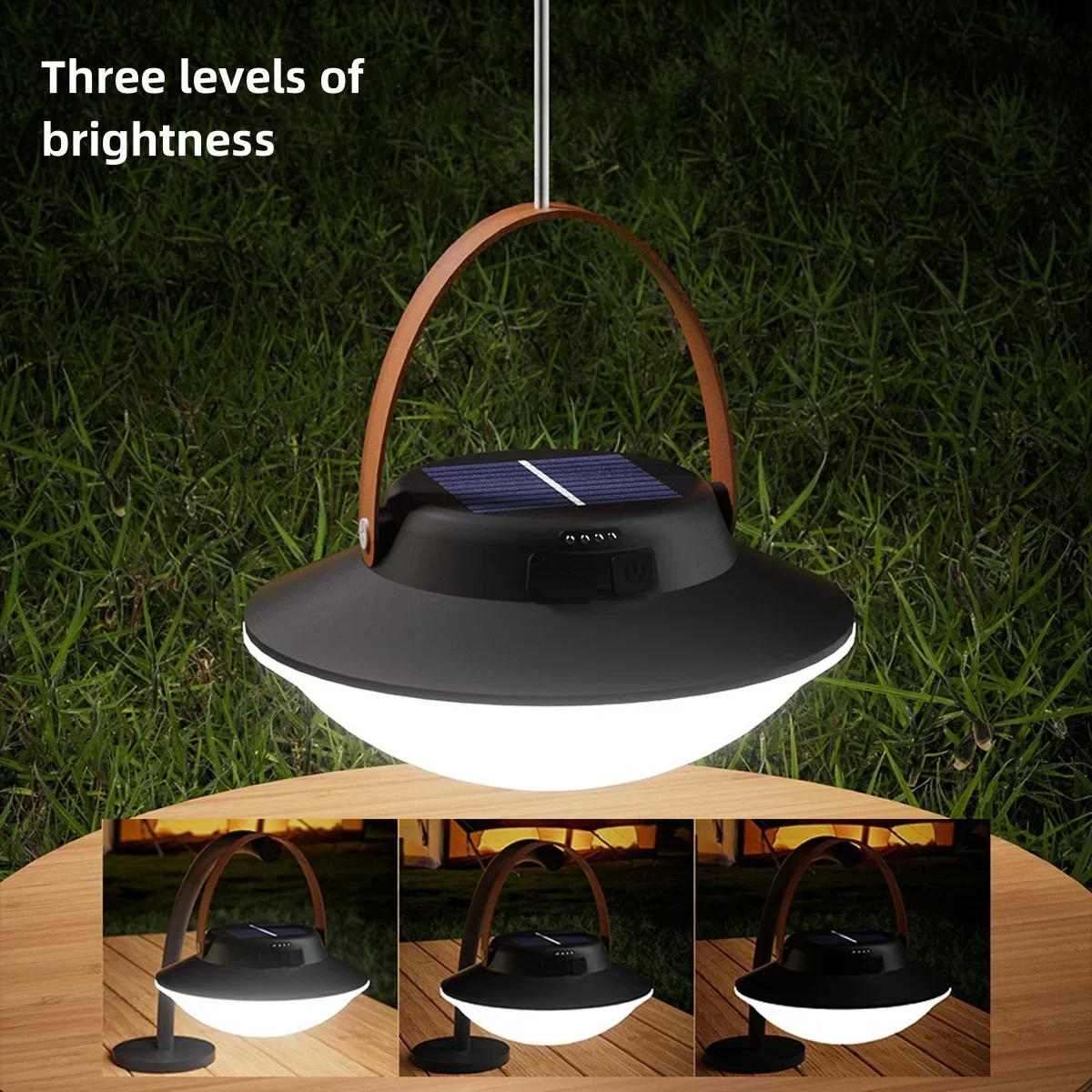 Description Picture 3 of itemOutdoor Solar Camping Lamps USB/Solar Powered Garden Waterproof LED Hanging Light Trekking Tent Emergency Lighting Camping Lamp