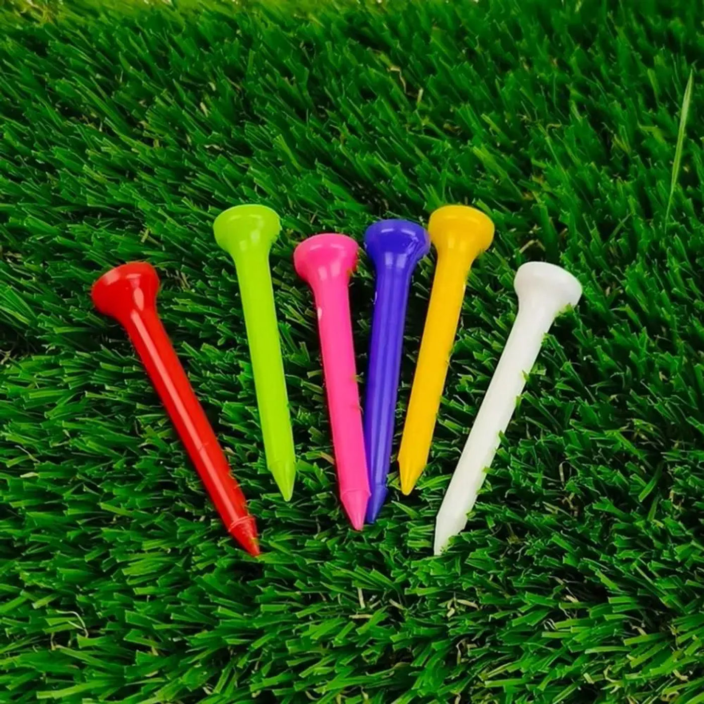 Description Picture 5 of item100pcs 68mm Golf Rubber Tee Replacement Plastic Professional Golf Tee Portable Durable Golf Practice Tee Golf Accessories