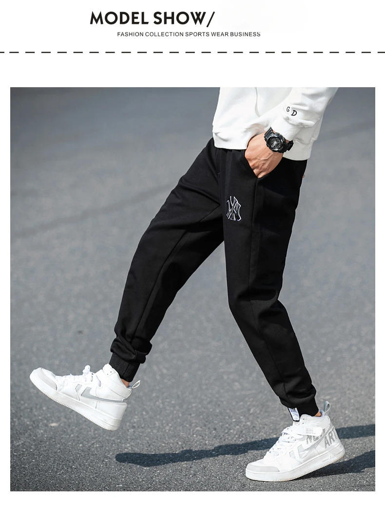 Description Picture 4 of itemMen's casual pants spring and autumn loose and versatile leggings cropped pants trousers joggers