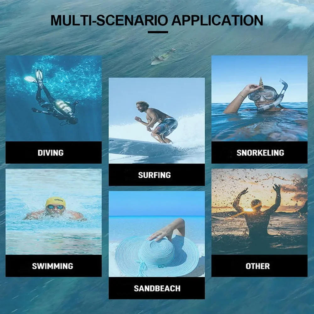 Description Picture 3 of item1MM Sun Protection Diving Caps Neoprene Rubber Surfing Winter Swimming Warm Hat Scuba Gorras Swim Caps for Women Buceo Gorros