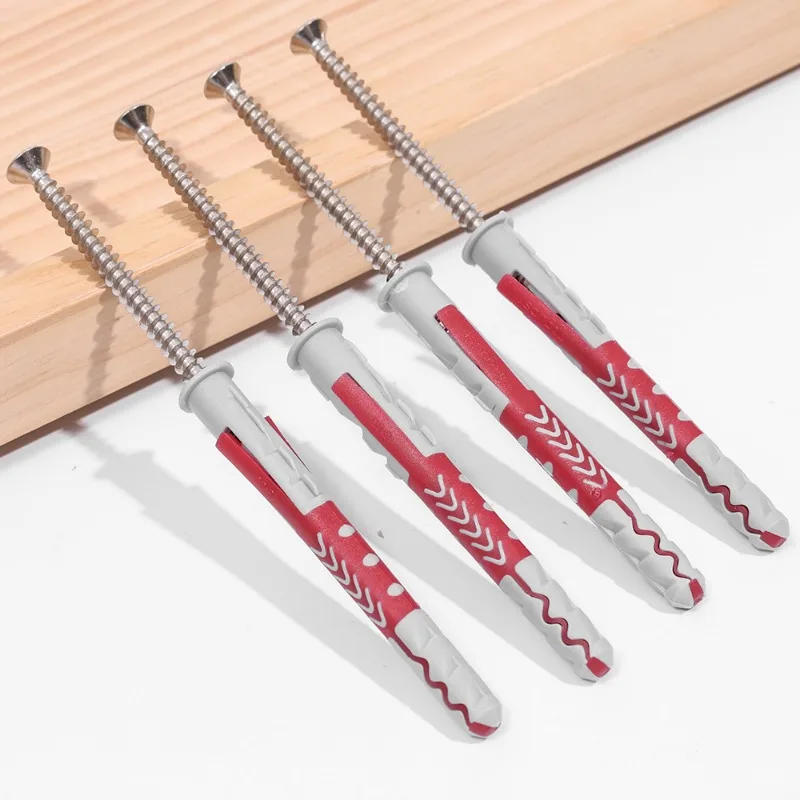 Description Picture 5 of item1/20PCS Expansion Tube Self Tapping Screw Sets Drilling Plug Concrete Wall Plug Expansion Bolt Fasteners Anchors Hardware Tools