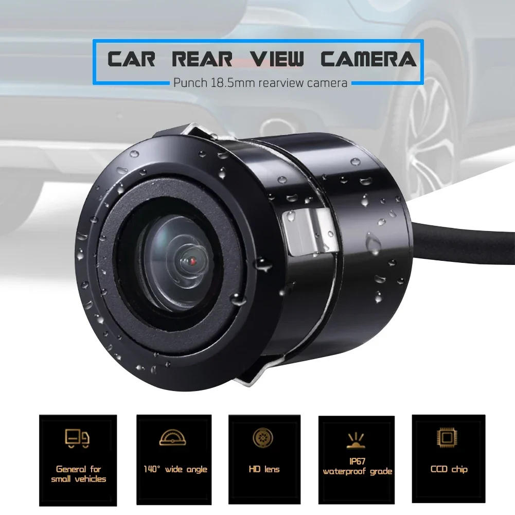 Description Picture 2 of itemCar Rear View Camera 4 LED Night Vision Reversing Auto Parking Monitor CCD IP68 Waterproof 140 Degree HD Video Backup Camera
