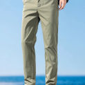 Summer Thin Casual Pants Men Ice Silk Straight Business Classic Trousers Fashion Green Khaki Black Gray Male Clothing Pants