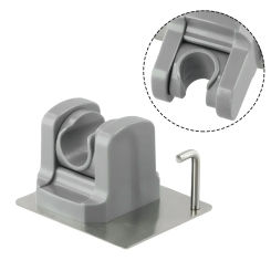 Stainless Steel No-drill Shower Head Holder Bathroom Showerhead Bracket Fixed Holder Toilet Lotus Shower Head Storage Hanger