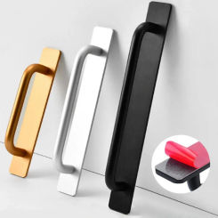 Durable Toilet Window Sliding Punch-free Cabinet Pulls Door Knobs Door Handle Furniture Hardware