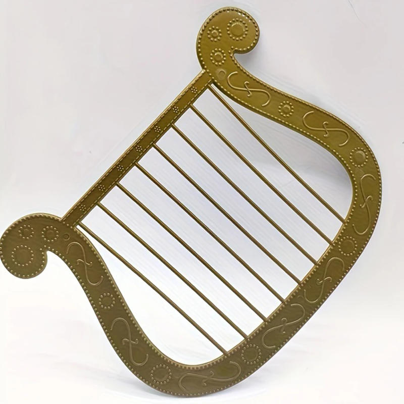 Description Picture 5 of item1pc Simulated Harp Model Instrument Plastic Harp Halloween Costume ForCostume Halloween Angel Theme Party Dress Up Accessories