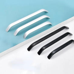 Space Aluminum Handles Kitchen Door Cabinet Straight Handle Pull Knobs Furniture Hardware