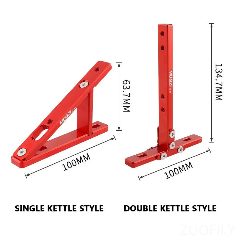 Description Picture 5 of itemBicycle Bottle Cage Adapter Single/Double Water Kettle Holder Bracket Lightweight Kettle Rack Expand Accessory for Folding Bike