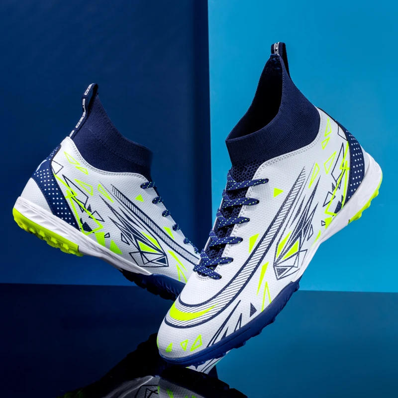 Description Picture 3 of itemOutdoor Men TF Soccer Shoes  High Ankle Football Boots Non-Slip Training Grass Sport Turf FG Training Wholesale Indoor Futsal