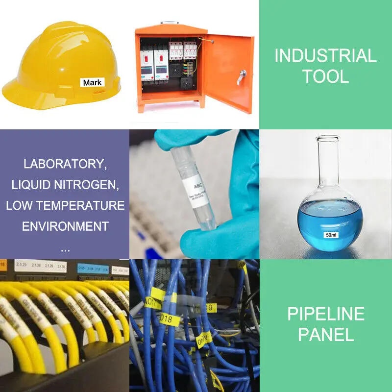 Description Picture 6 of itemLabel Tape M21-750-427 M21 750 499 Ribbon Vinyl Label Black On White Film For Use In Brady Portable Printers BMP21 Plus