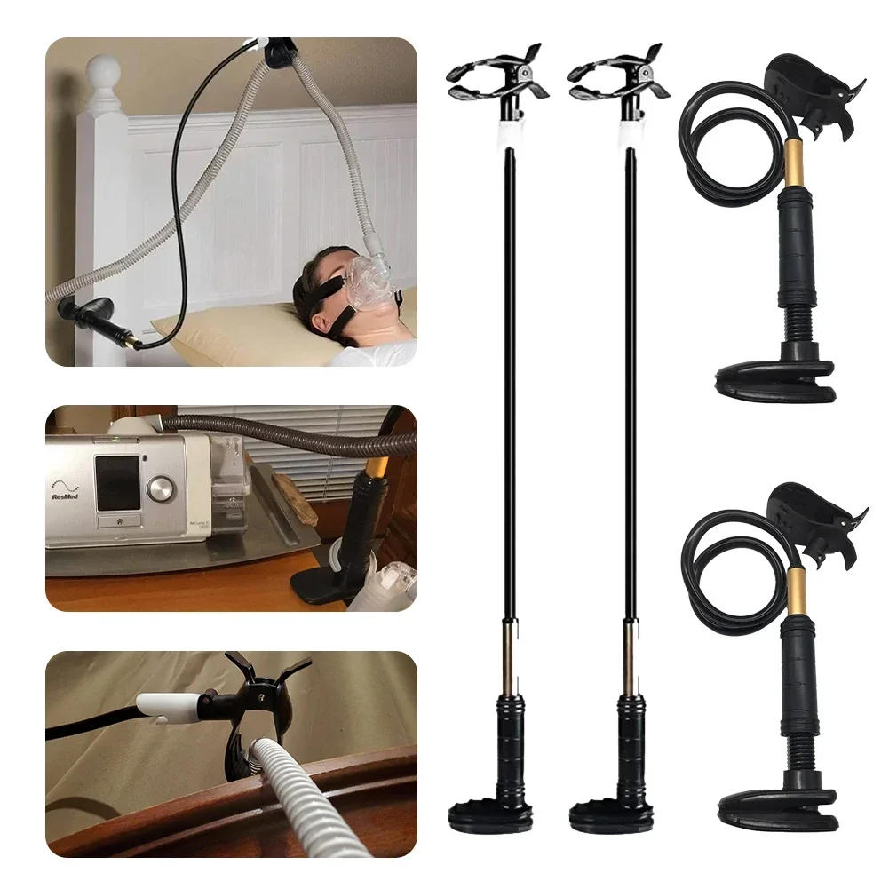 Description Picture 3 of itemAdjustable Ventilator Pipe Bracket CPAP Hose Holder Ventilator Accessories Support Arm Sleep Care Health Care