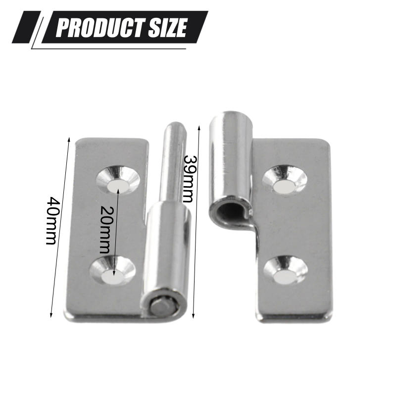 Description Picture 3 of itemDetachable Hinge Slip Joint Flag Lift Off Detachable Stainless Steel Door Hinge For Cabinets Wardrobes Doors Parts