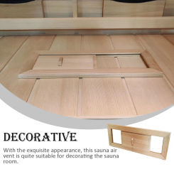 Sauna Air Vent Extractor Decoration Ventilated Grille Window Practical Exquisite Smooth Surface Wood Ventilator Steam Outlet