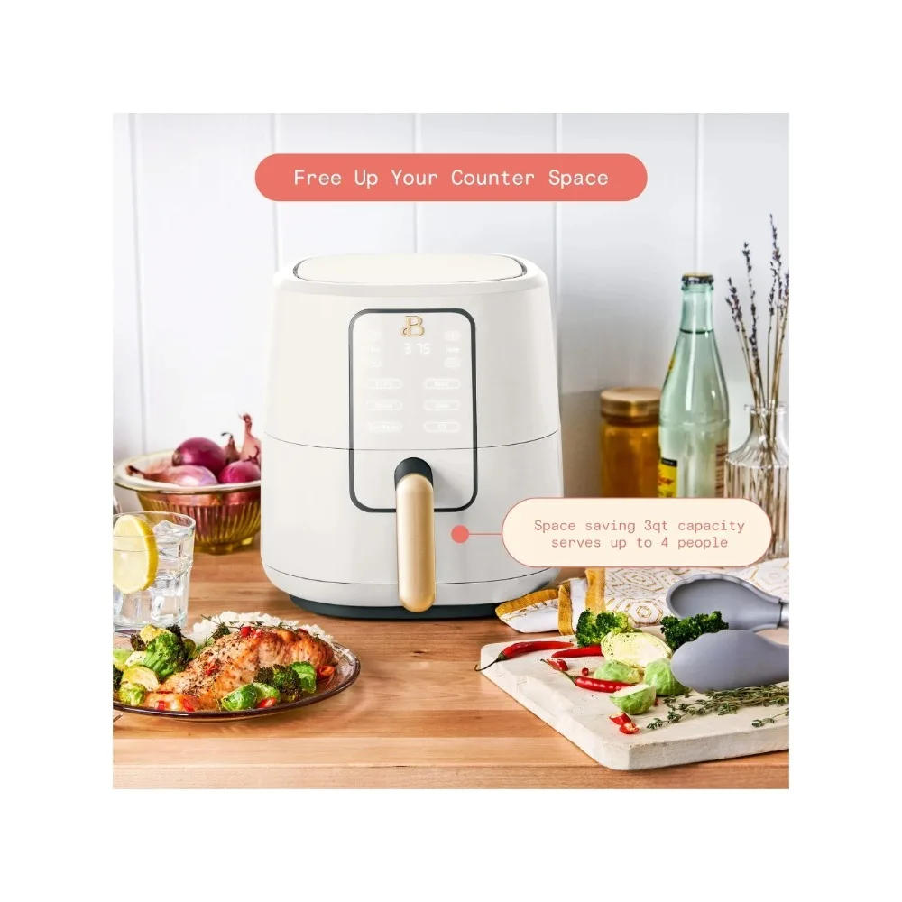 Description Picture 6 of item3 Qt Air Fryer with TurboCrisp Technology,Small but mighty,Air Fry, Bake, Roast, and Reheat. Enjoy fast, crisp, evenly