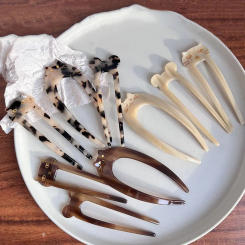 Fashion Trendy Korean Style Headwear For Girls For Women Disk Hair Hair Fork U Shaped Hairpin Hair Accessories Cat Hair Stick