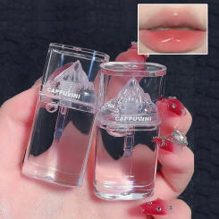 Ice Mountain Lip Gloss Honey Lip Oil Crystal Jelly Lip Glaze Moisturizing Transparent Waterproof Liquid Lips Makeup Cosmetics