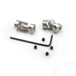 2/3/3.17/4/5/6/6.35/8/10mm Boat Car Shaft Coupler Motor Connector Metal Universal Joint Coupling