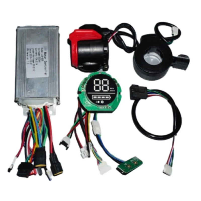Description Picture 2 of item36V 350W 12A Electric Brushless Controller 8.5 Inch Brushless Motor Electric Scooter Controller with Instrument and Brake Set