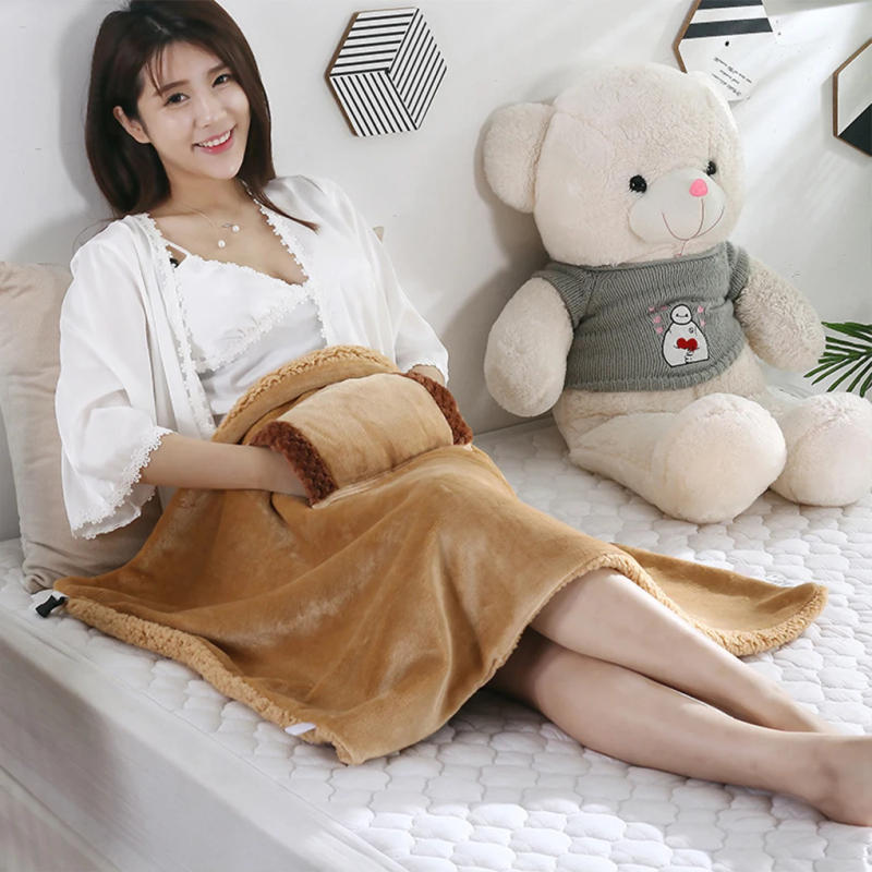 Description Picture 4 of itemThickening Electric Blanket Winter Body Heated Blanket Warmer Heated Blanket USB Power Bank Electric Blanket for Home Office