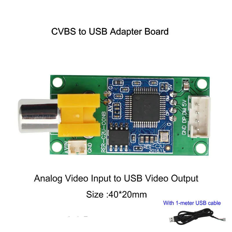 Description Picture 5 of itemAnalog AV Video to Digital USB Camera Module CVBS to USB Chip UVC Driver-free