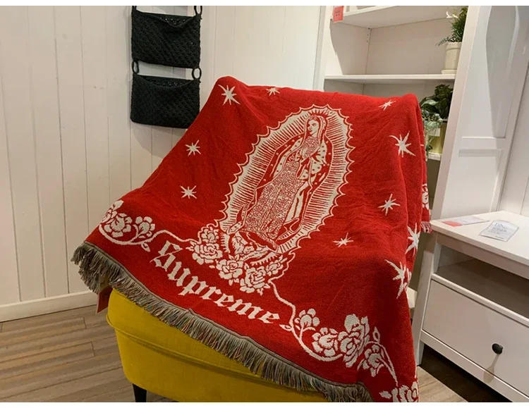 Description Picture 2 of itemAmerican Maria's Virgin Mary Tapestry, Street Trend Blanket, Camping Blanket, Sofa Ornaments, Premium Quality Brand