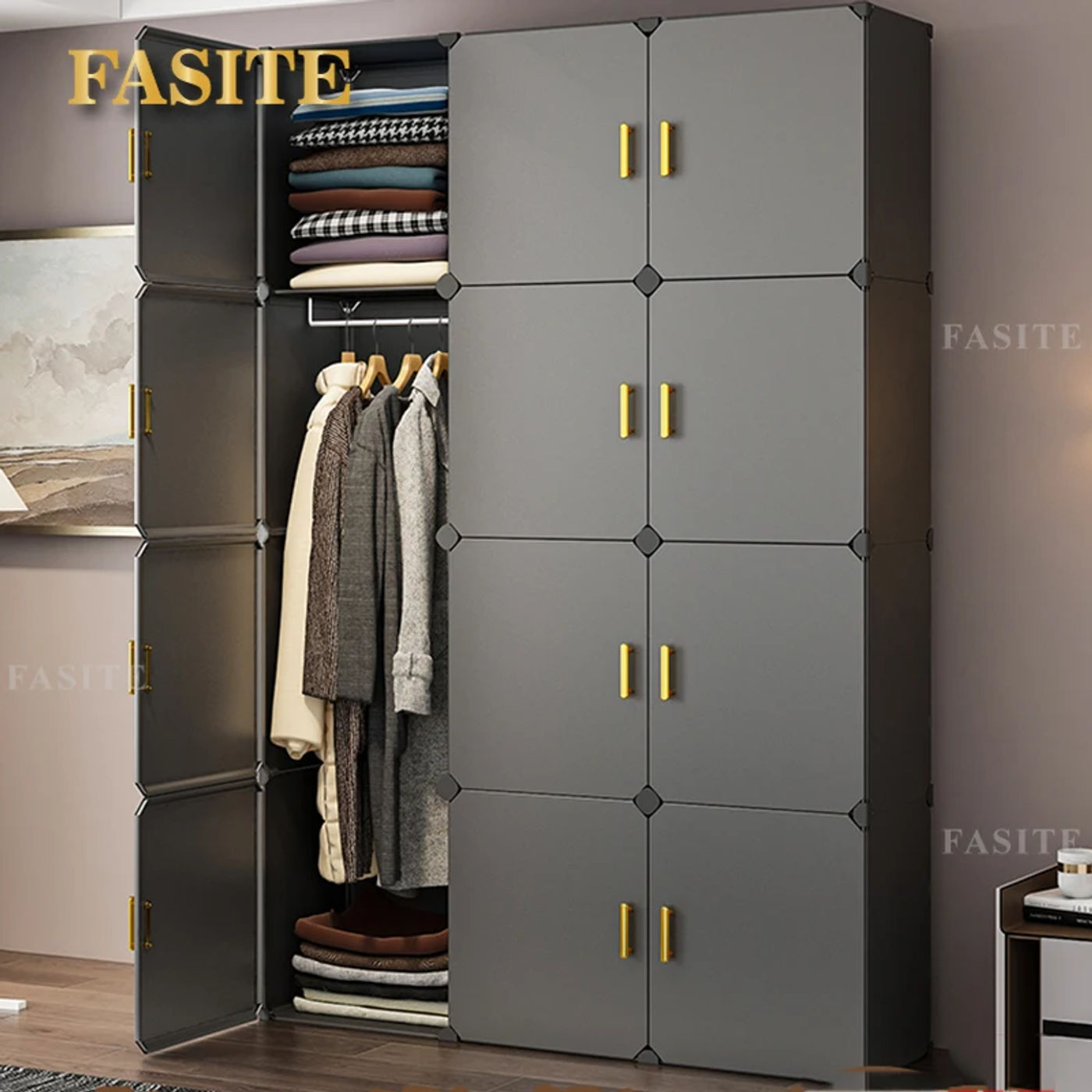 Description Picture 3 of itemDressers Storage Bedroom Headboards Wardrobe Dresser Cupboard Armario Living Room Cabinets LQ5XP