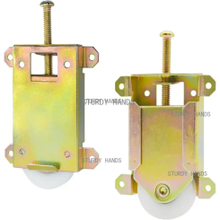 2pcs sliding wardrobe door rollers wardrobe door concave ball bearings wheels hardware accessories