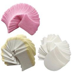 40pcs Eye Makeup Remover Cotton Pad Disposable Removing Eyelashes Cosmetic Cotton Eyelash Extension Patch Sticker Cleaning Tools