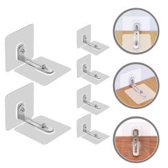 6 Pcs Furniture Fixing Stickers Anti Tip Anchors Kit Kids Dresser Metallic Line for Baby Proofing Pvc Wall to Adhesive Anti-tip