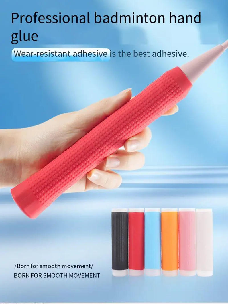 Description Picture 2 of itemProfessional badminton racket silicone handle cover anti slip and wear-resistant hand rubber racket fishing rod handle cover