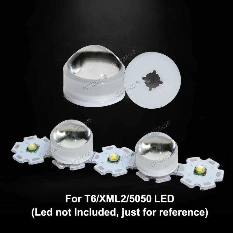 Description Picture 5 of item1-10pcs 5050 LED Lens 3 Degree Focus SMD T6 XXML2 XHP50.2 Optical Lenses A beam of light Spot flashlight Reflector Collimator