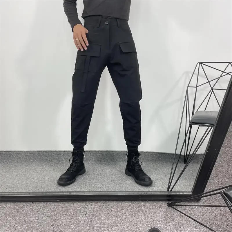 Description Picture 3 of itemMen's Harlan Pants Autumn Winter New Cargo Wind Dark Department More Pocket Design Fashion Leisure Loose Large Pants