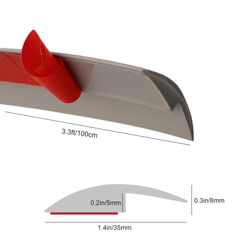 Description Picture 2 of item1pcs 5mm Floor Transition Strip With Adhesive Flat Laminate Floor Cover Strip Trim Threshold Sealing Gap Carpet Shielding
