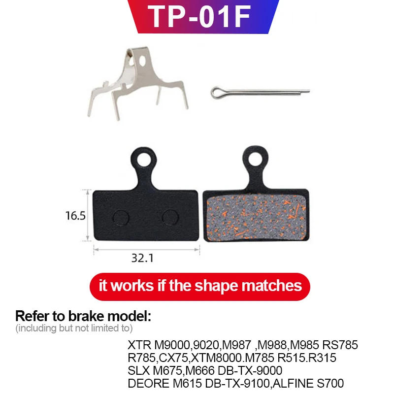 Description Picture 5 of itemMTB Bicycle Hydraulic Disc Brake Pads For b01s SHIMANO SRAM AVID HAYES Magura ZOOM Cycling Bike Parts Semi-Metallic Brake Pad