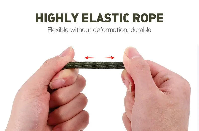 Description Picture 5 of itemHeavy Duty Bungee Cord Elastic Tie Strap String Carabiner Hooks Kayak Cycling Luggage Packing Ropes Camping Accessories